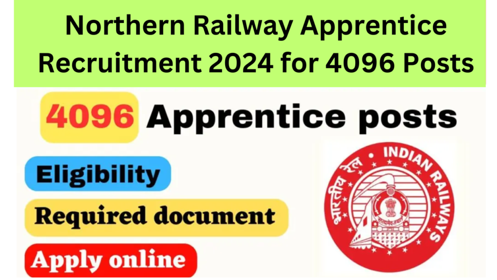 Northern railway recruitment 2024 apply online